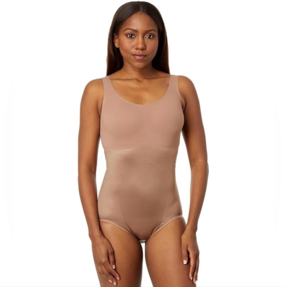 Spanx Thinstincts 2.0 Shaping Tank Panty Bodysuit Nude
